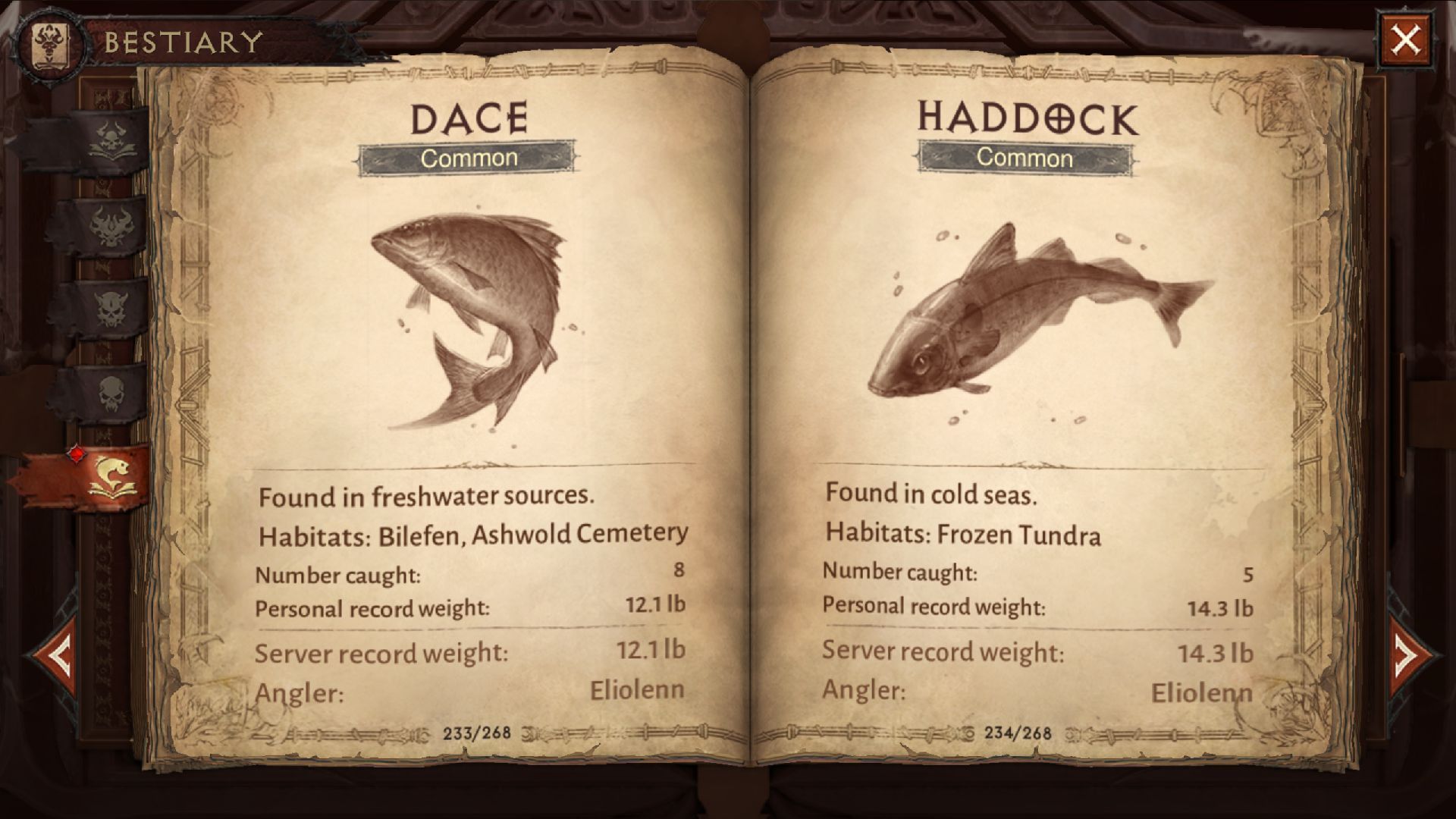 Diablo Immortal fishing locations