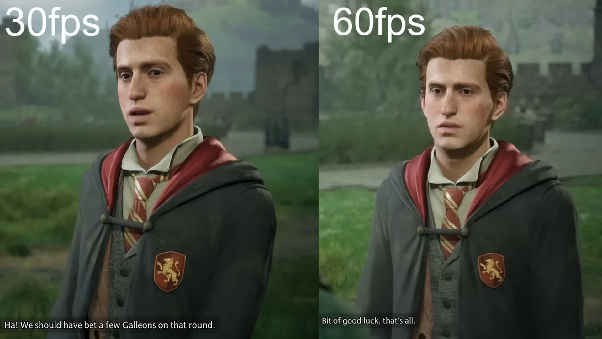 Hogwarts Legacy fidelity vs performance comparison