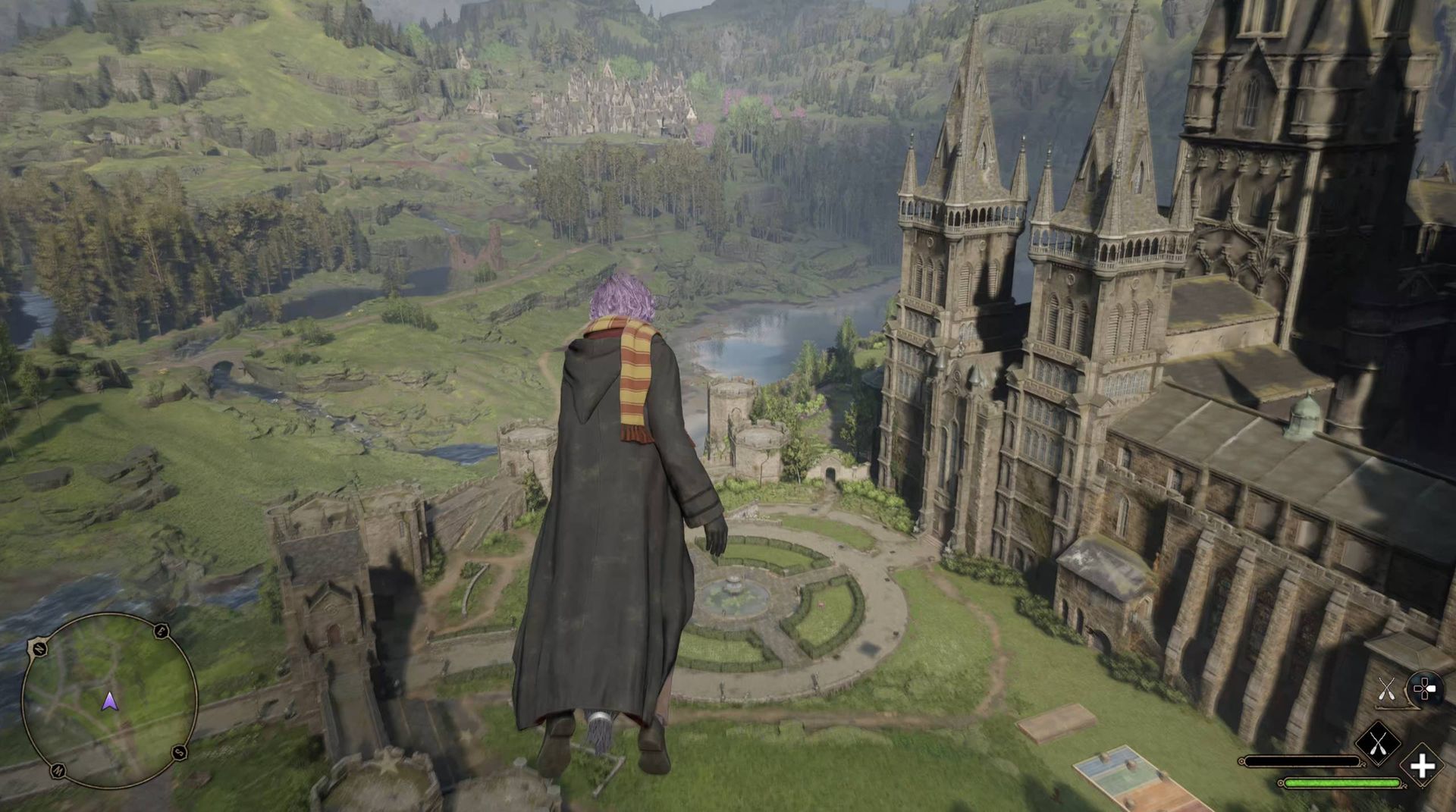 One of Hogwarts Legacy's many compelling views
