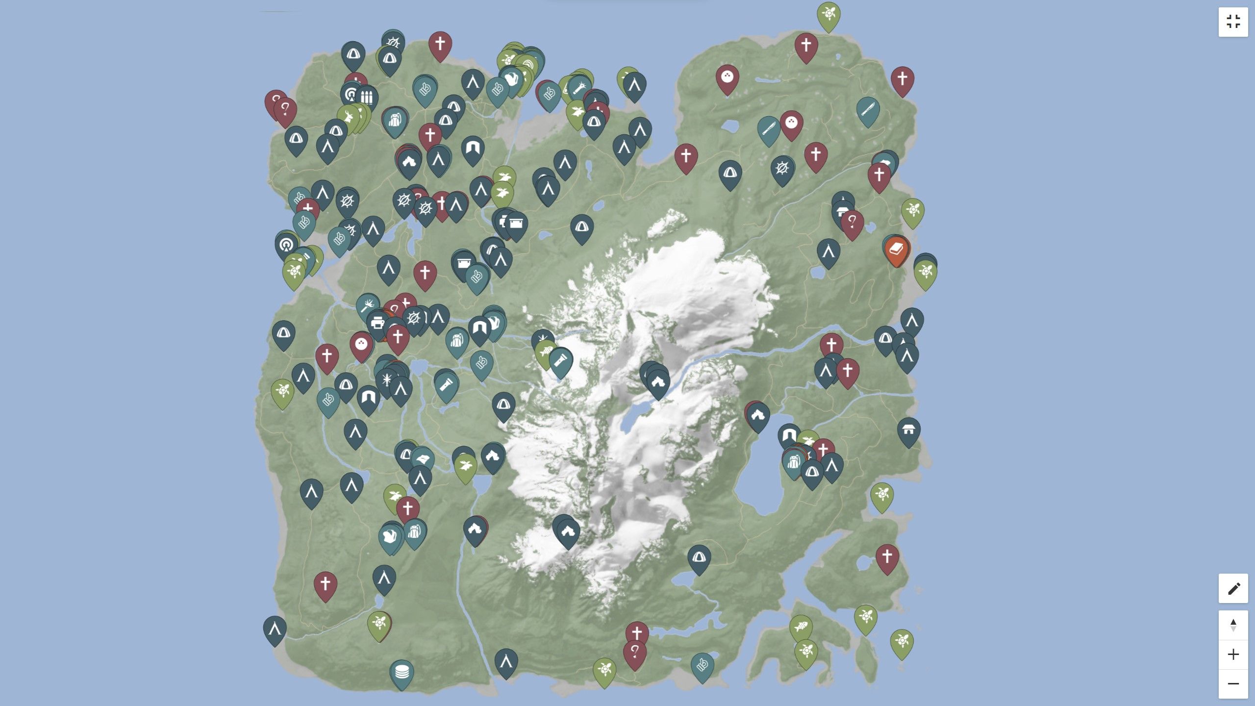 Sons of the Forest-itemlocaties: kaart uitgelegd
