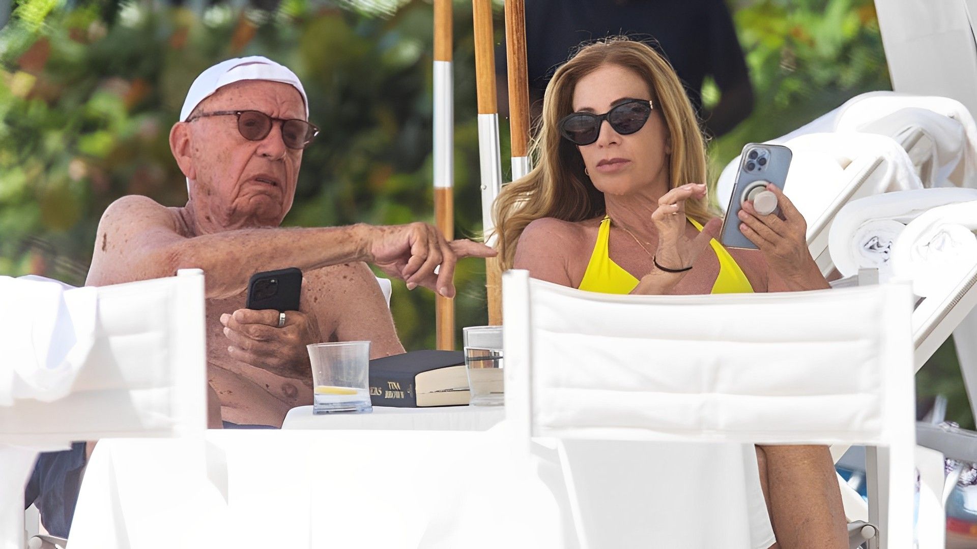 Recently, Murdoch was spotted sunbathing in Barbados with Ann-Lesley Smith