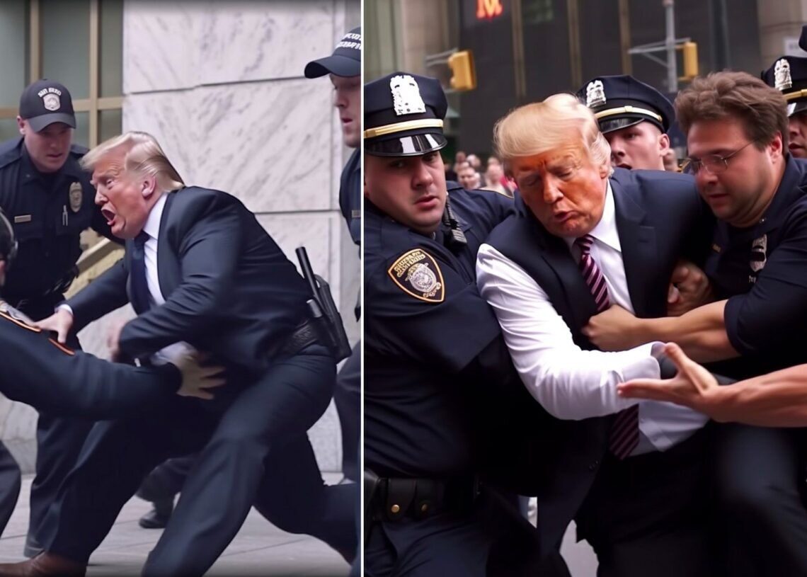 AI Trump arrested