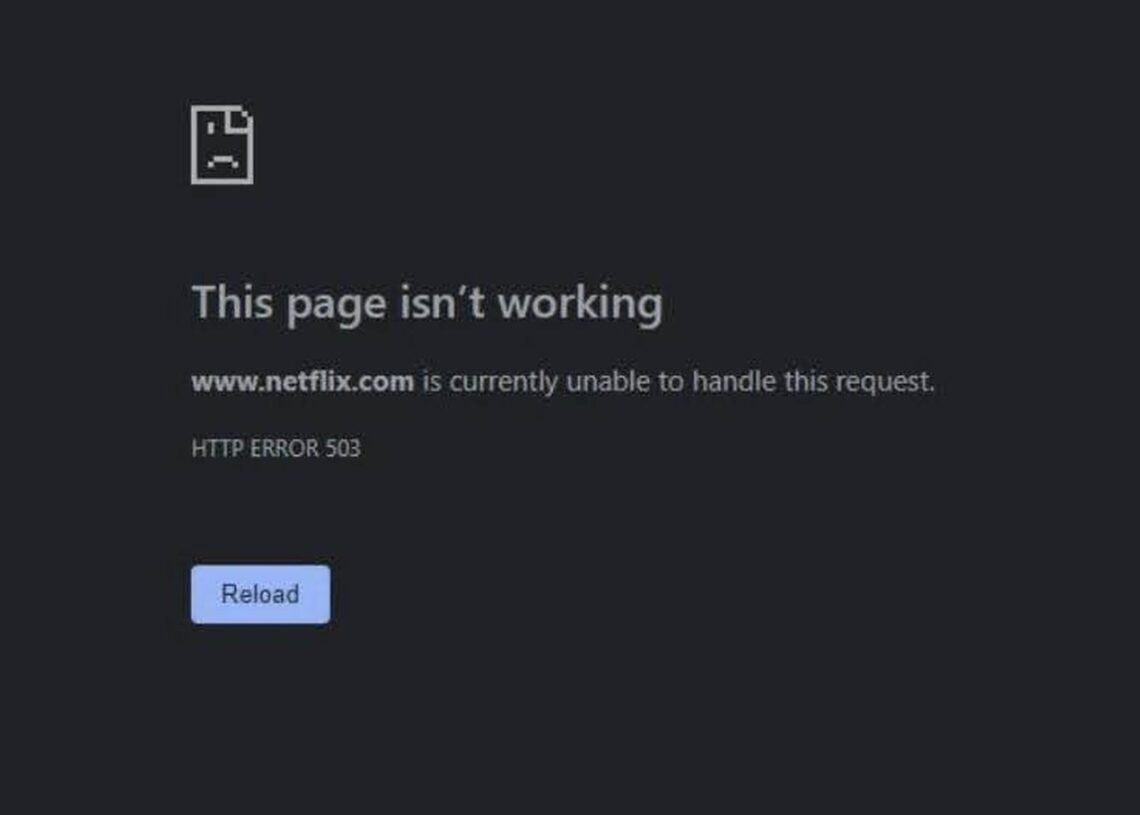 Fixed: www.netflix.com is currently unable to handle this request