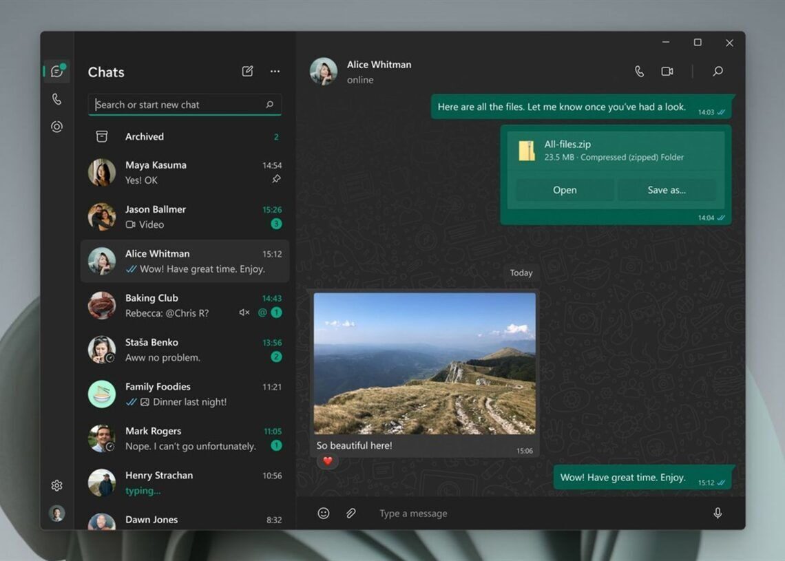 New WhatsApp app