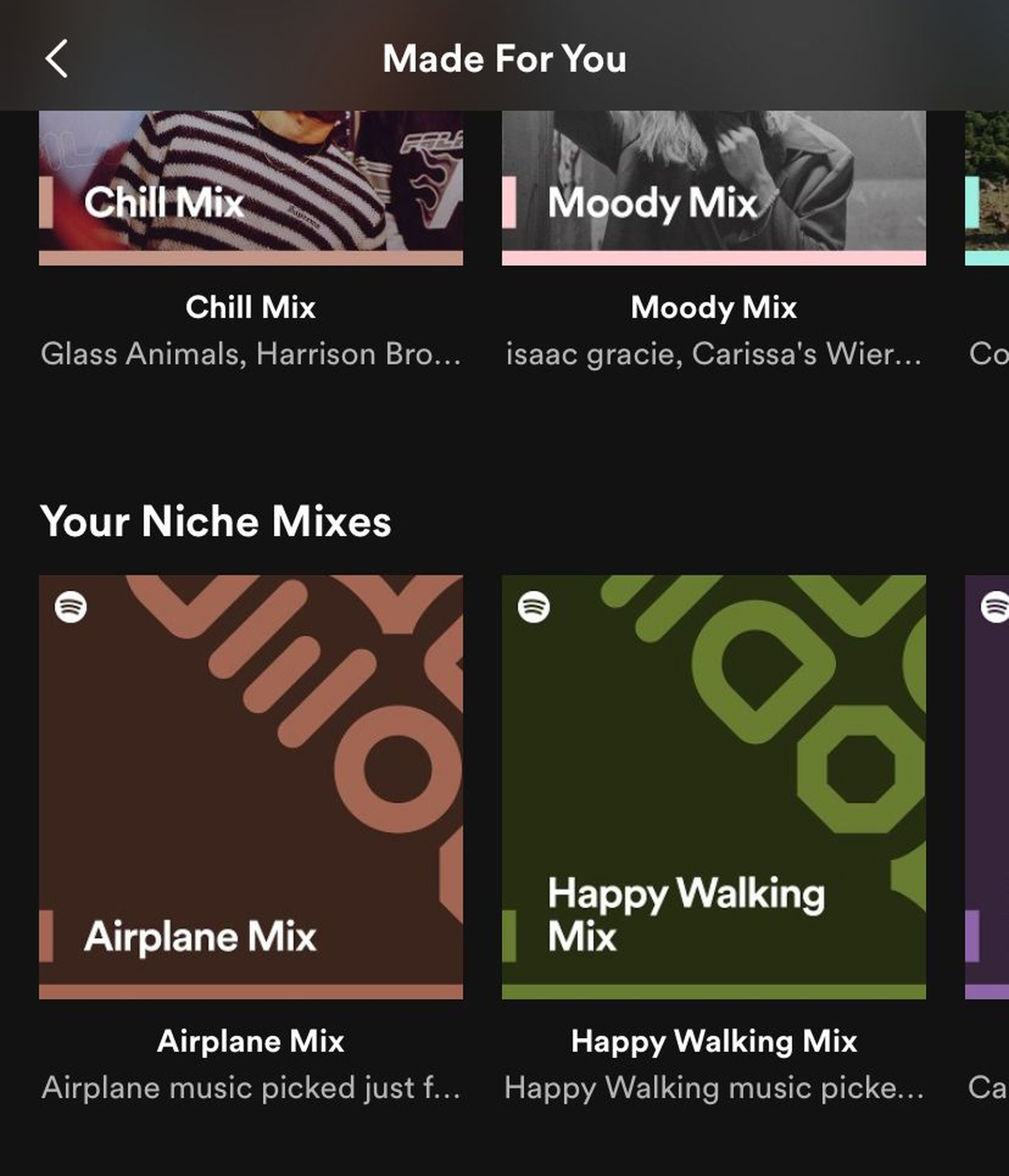 Spotify Niche Mixes