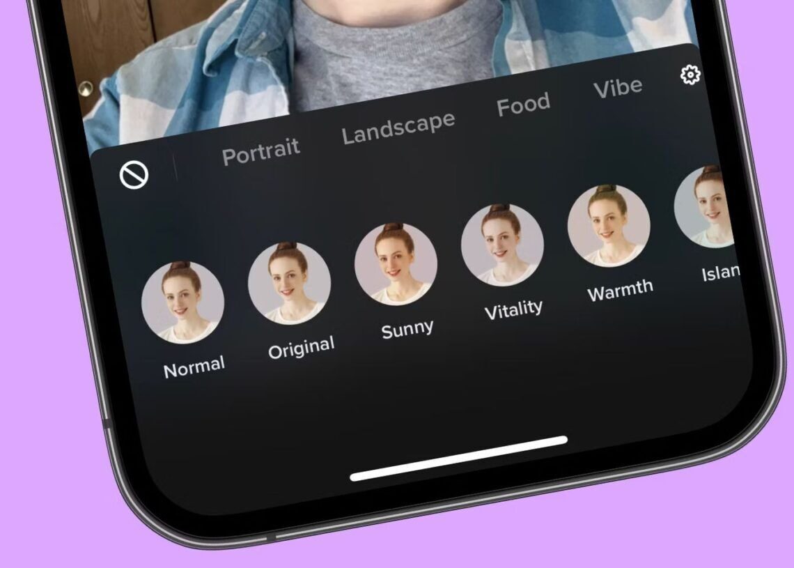 TikTok bold glamour filter