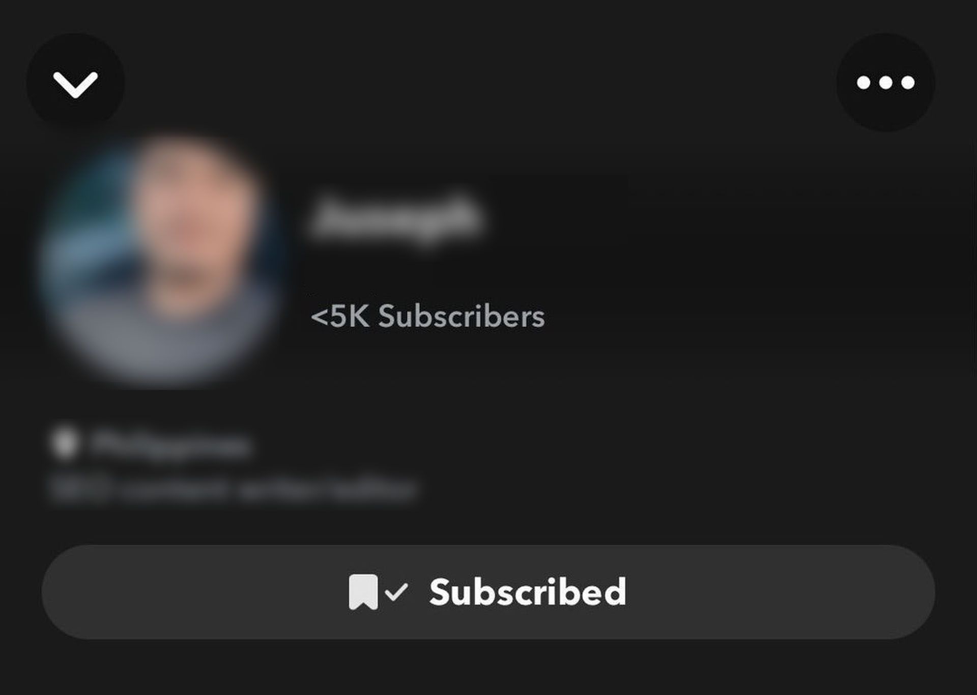 What does 5k subscribers mean on Snapchat