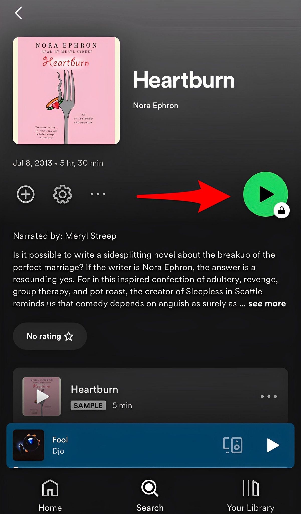 how to use Spotify Audiobooks