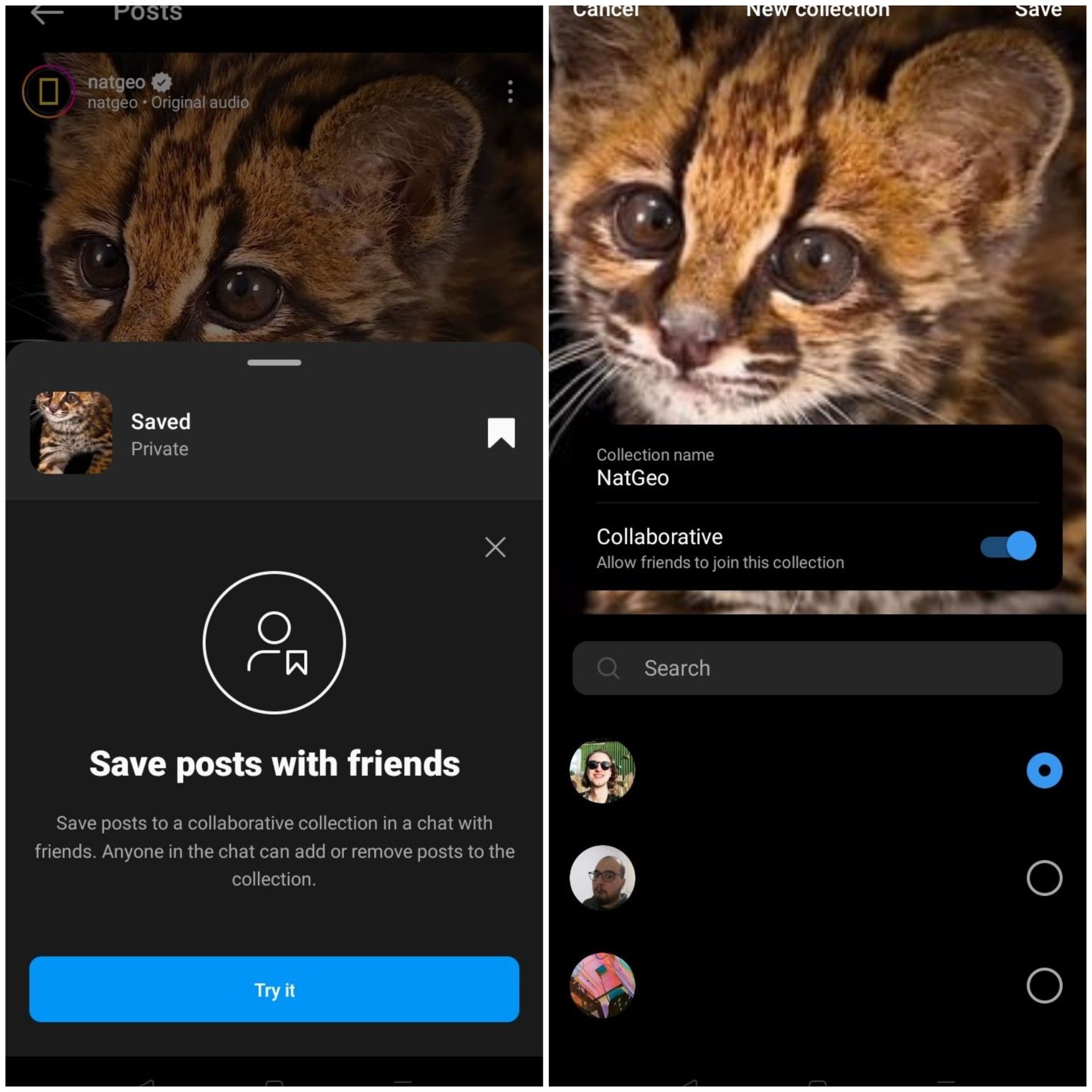 instagram collaborative collections Save posts with friends