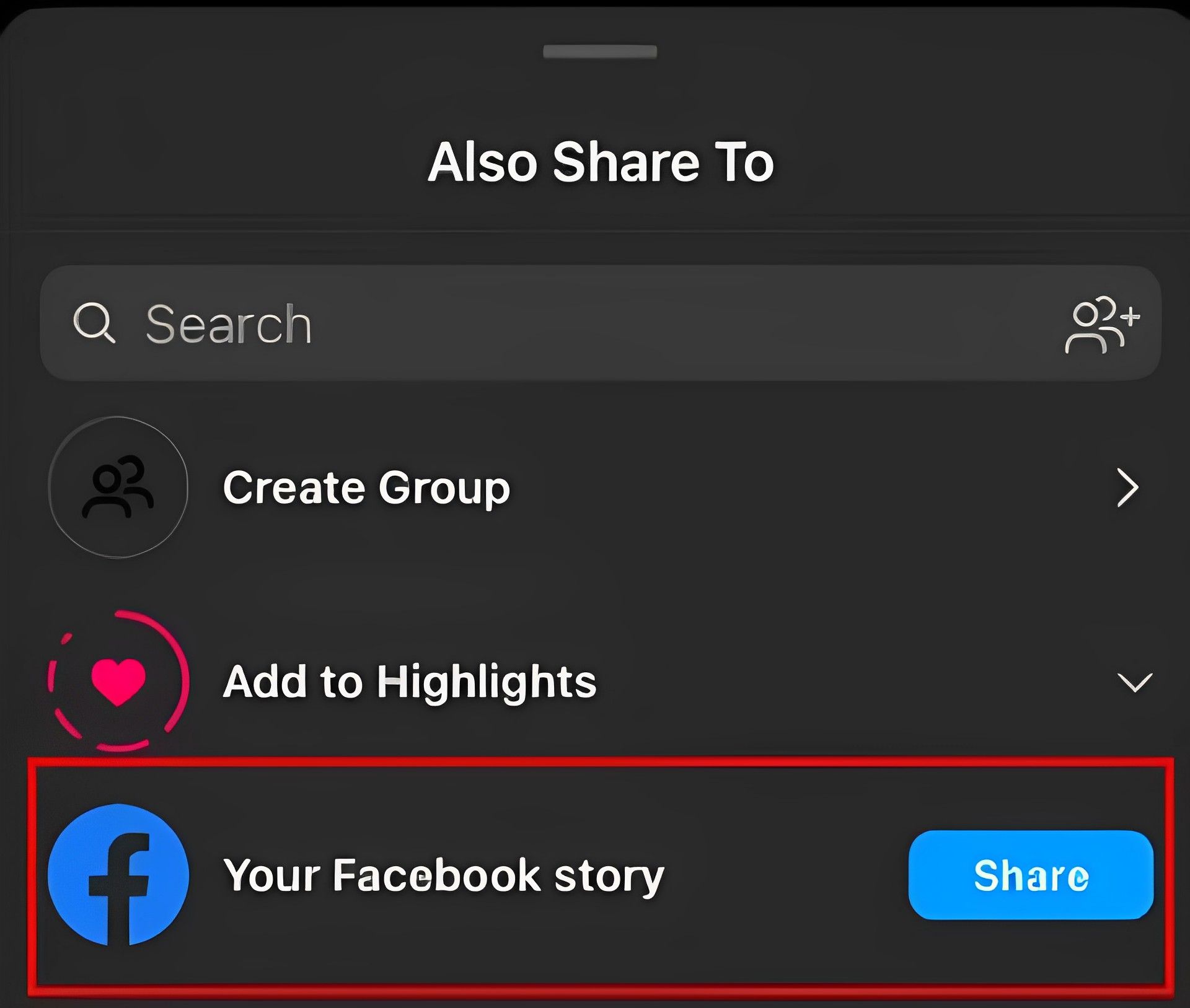 How to not share Instagram stories on Facebook
