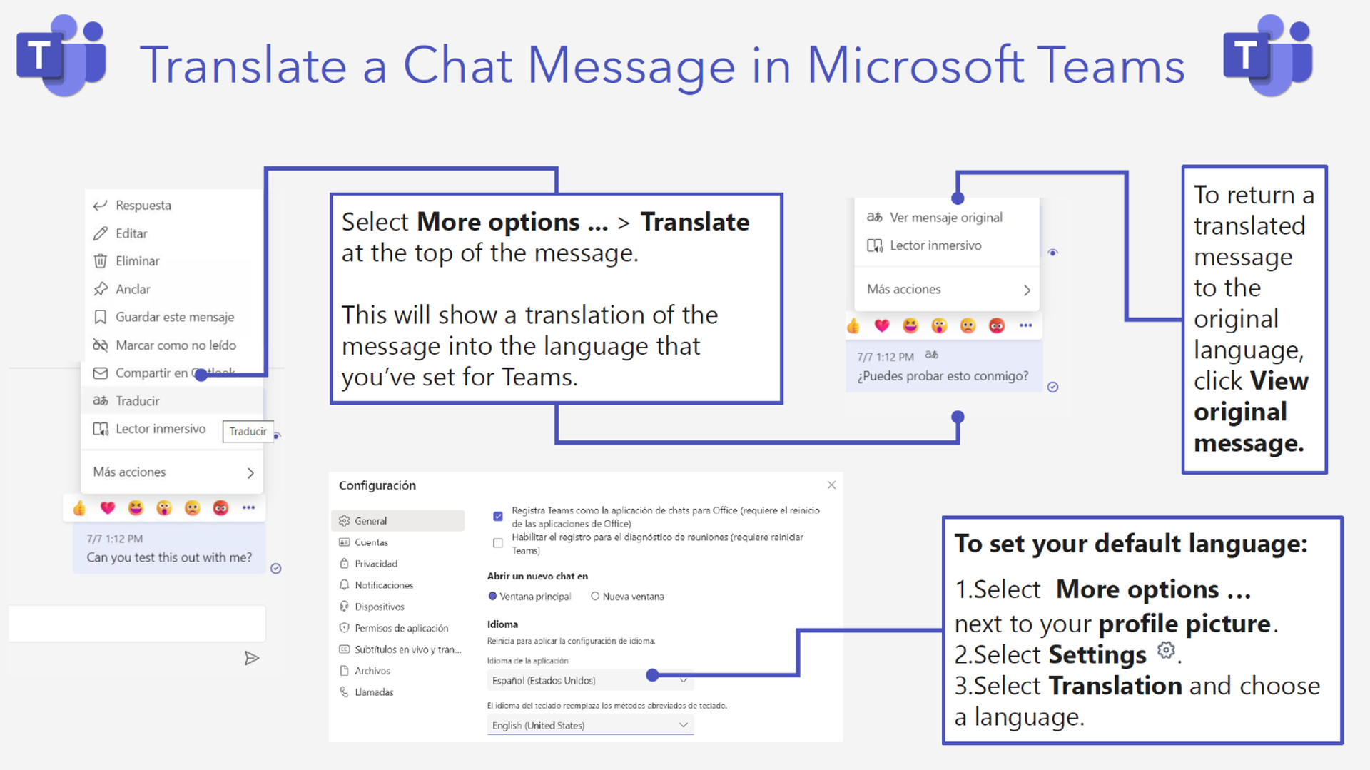 How to translate chat messages into native languages