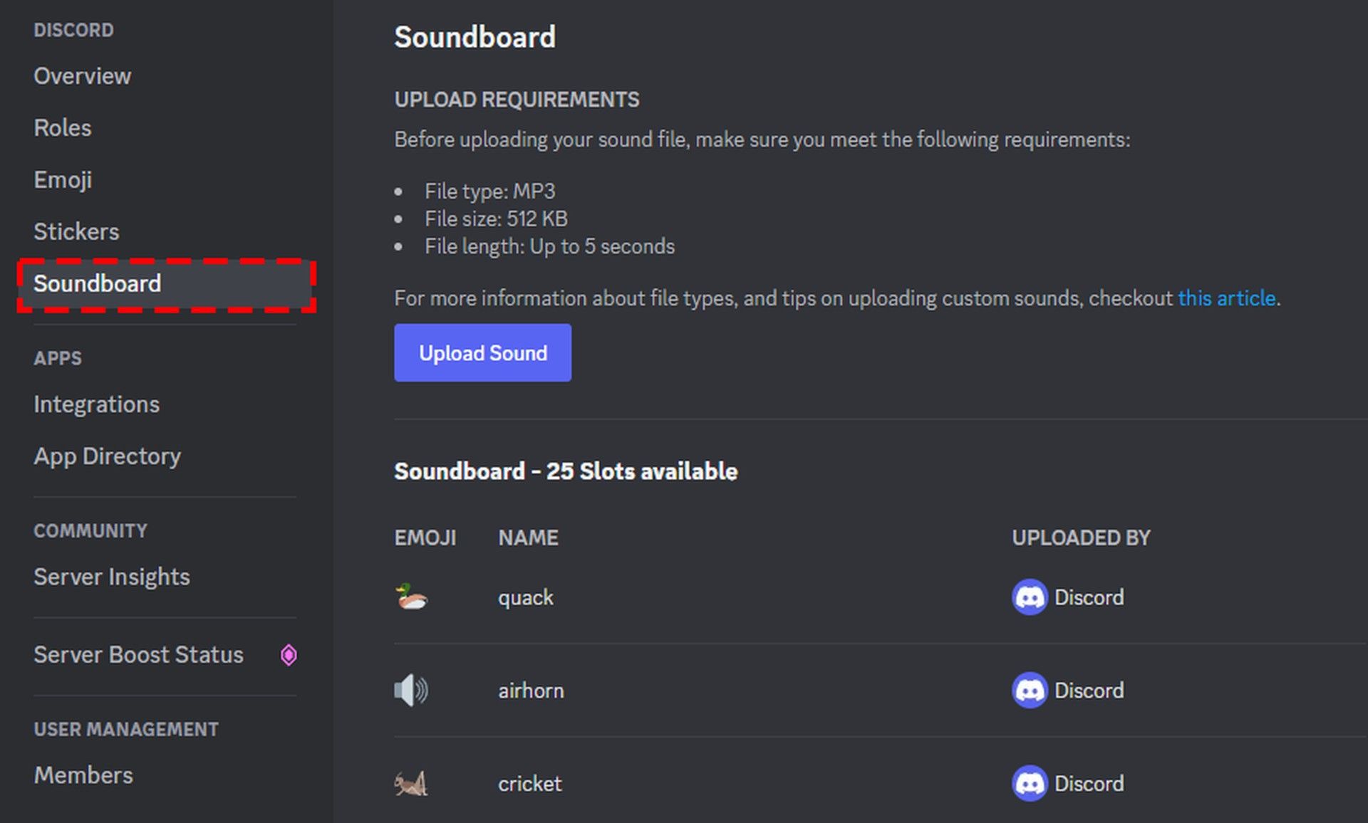 How to use Discord Soundboard