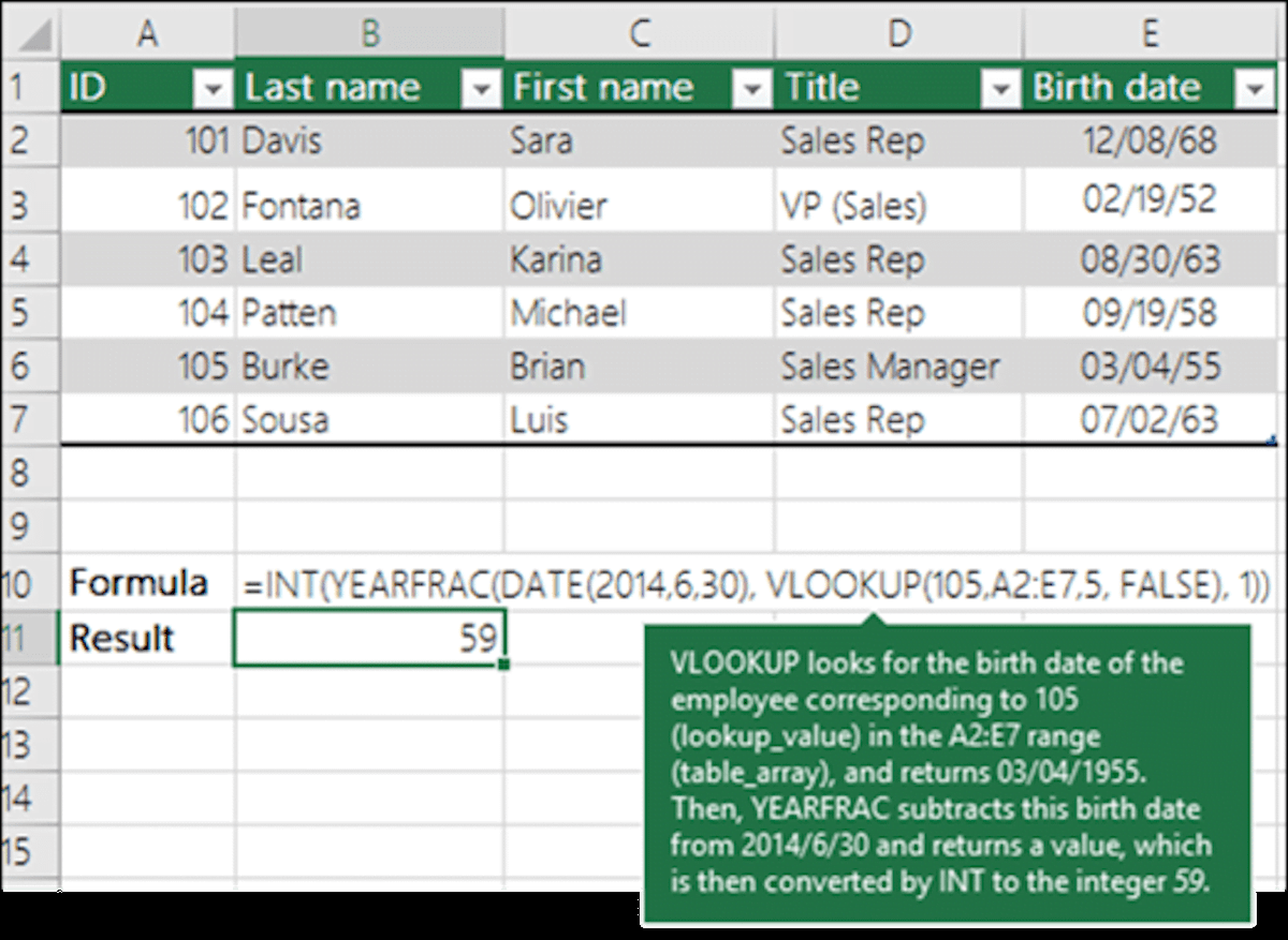 How to use VLOOKUP
