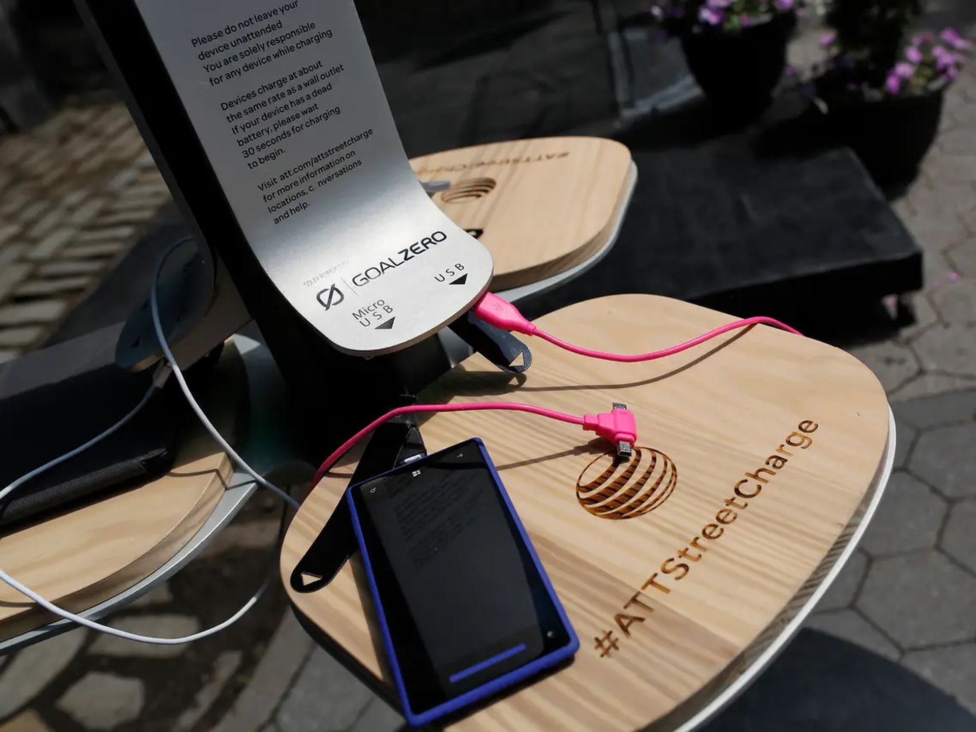 public phone charging 