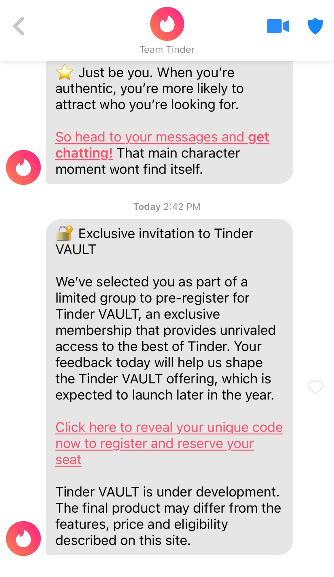 Pay $500 for Tinder Vault and swipe right for the elite