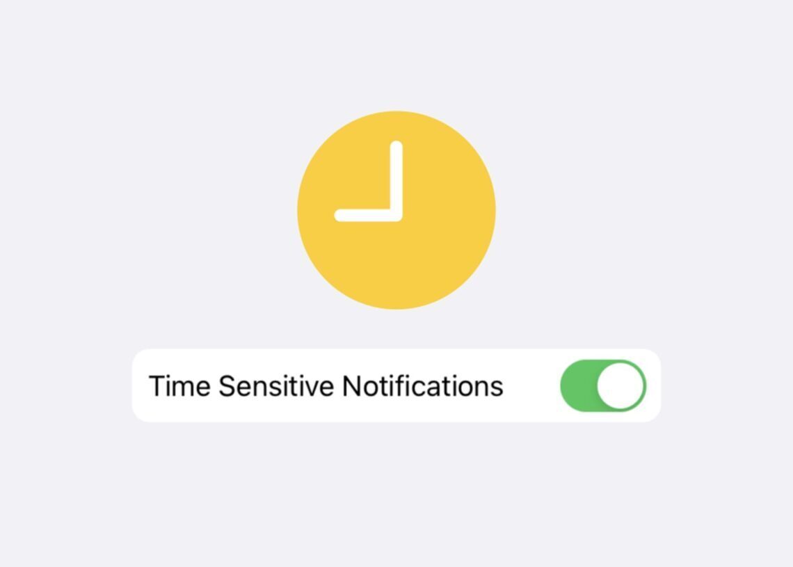 How to turn off time sensitive notifications