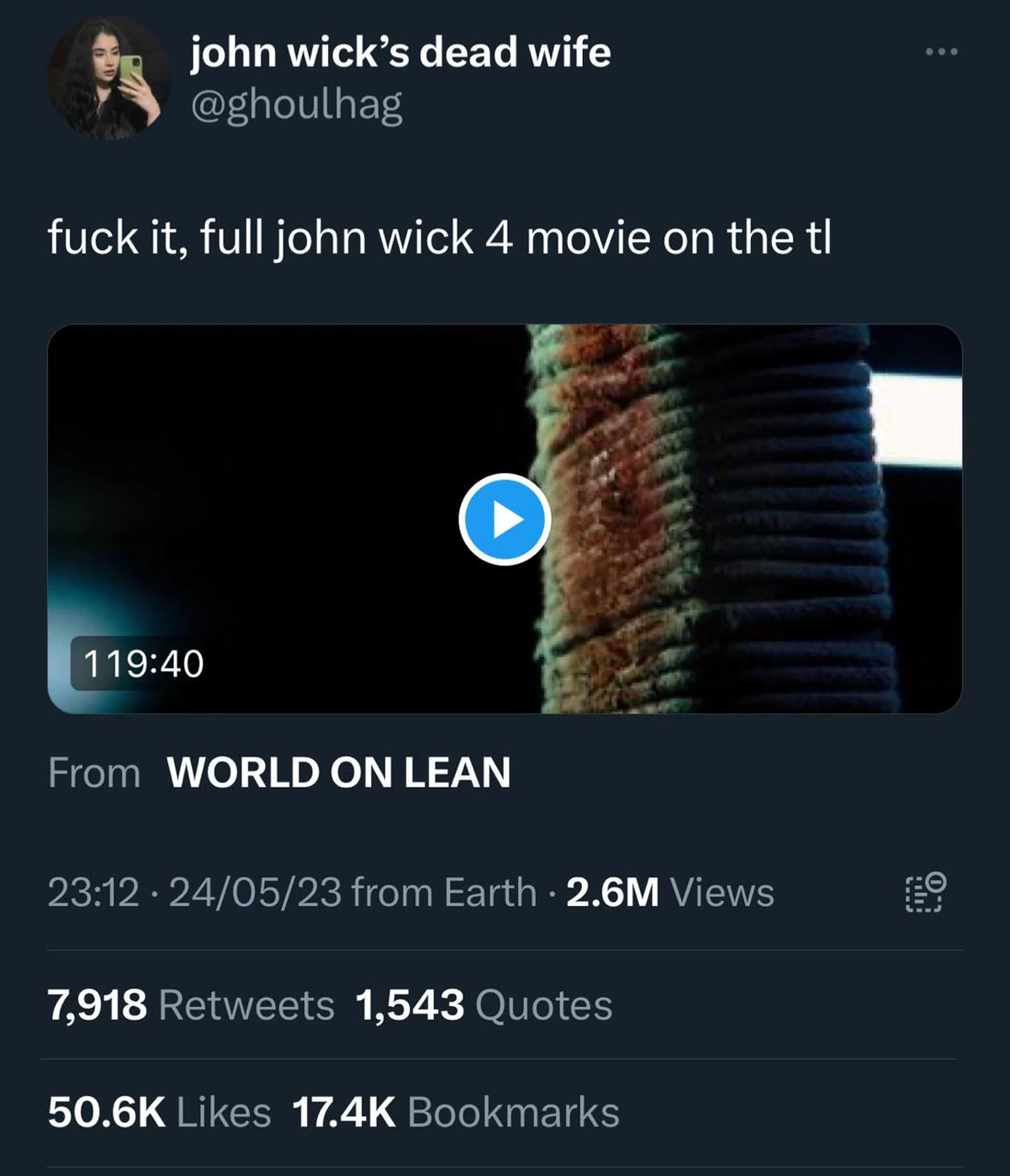 John Wick 4 Twitter-Leak