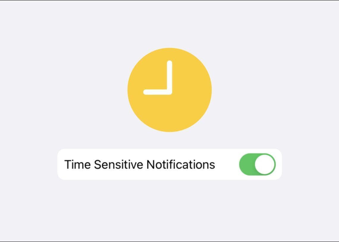 What does time sensitive mean on iPhone