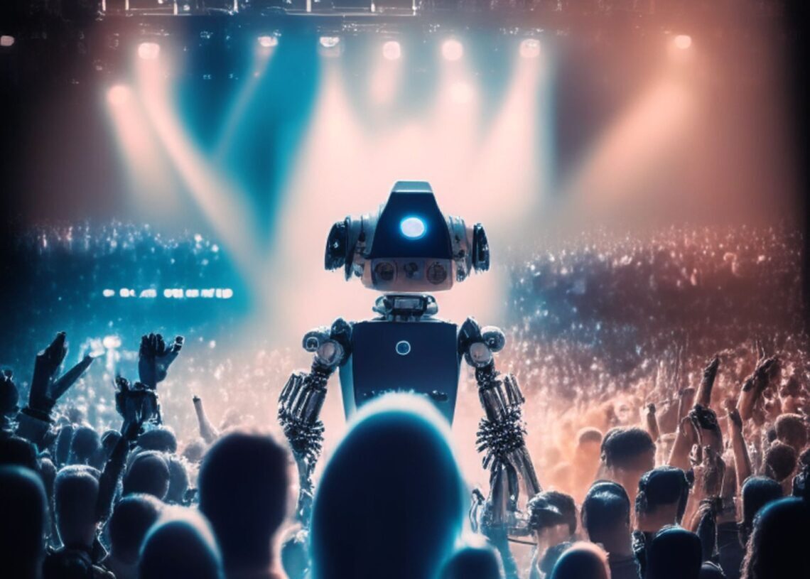 An AI singer image generated with gencraft