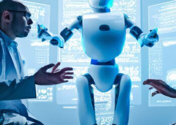 robot doctor image for Hippocratic AI generated by DALL-E and prompted by merasturda enkeste