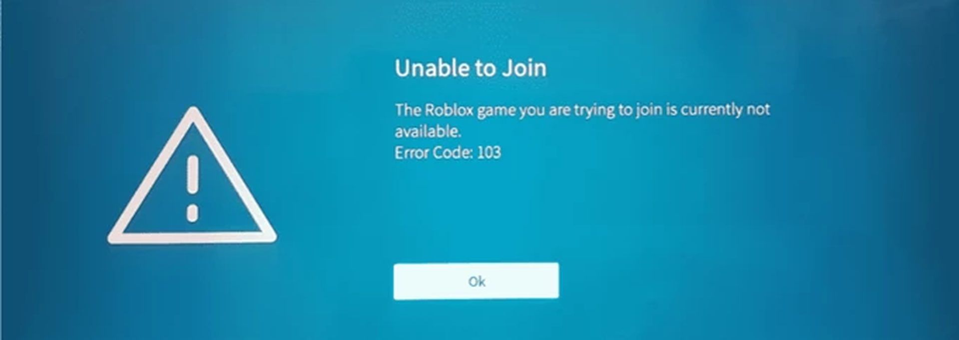 How to fix Roblox Error Code 103
