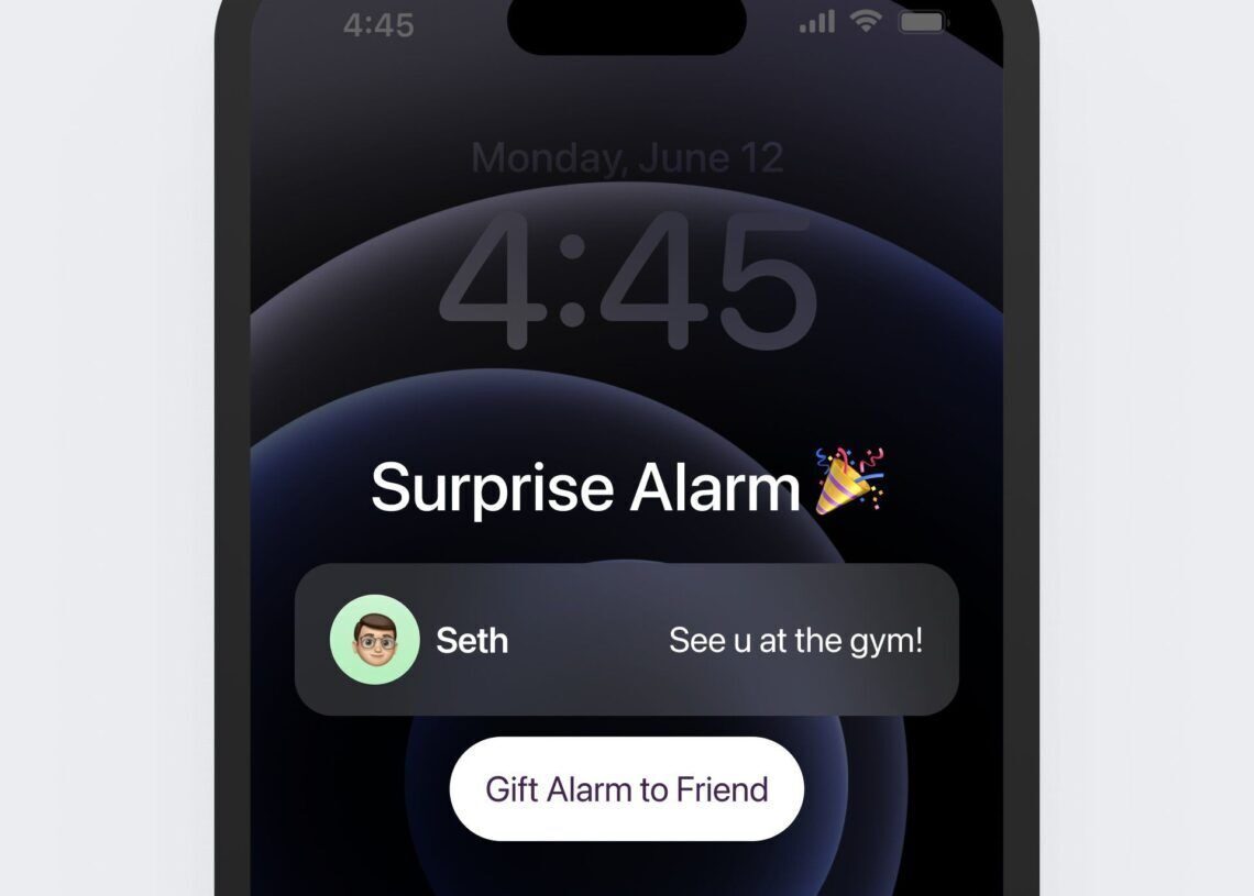 How to send a surprise alarm