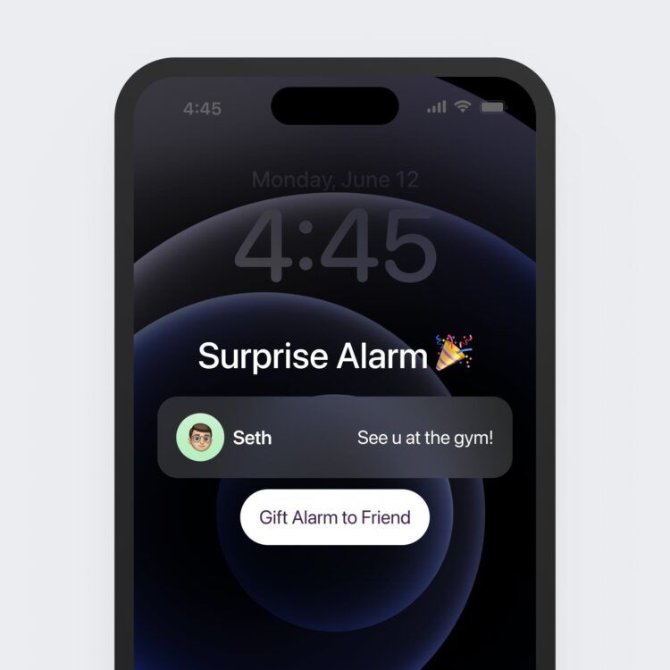 How to send a surprise alarm