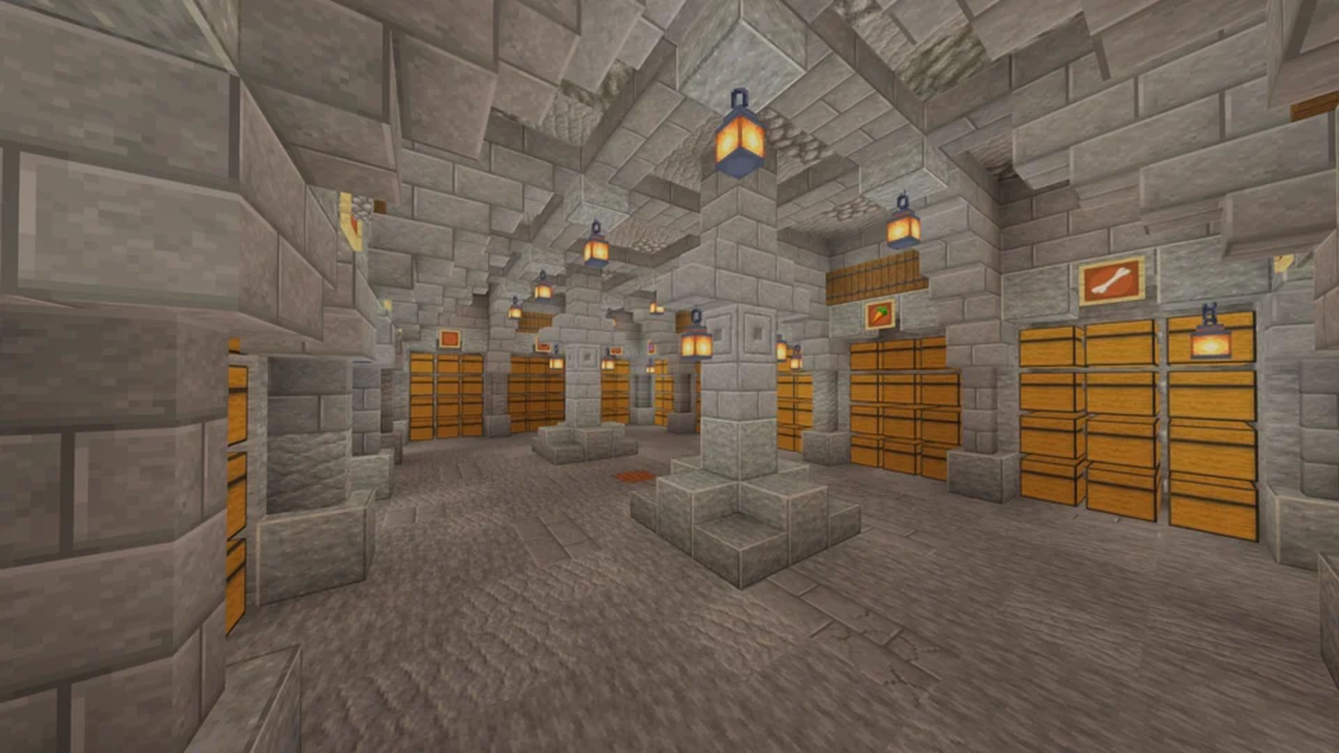 Idées de salle de stockage Minecraft
