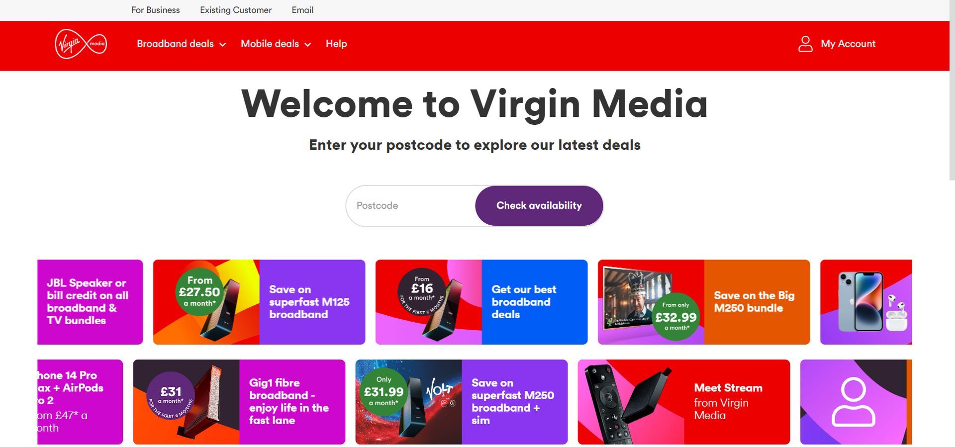 Virgin Media email not working 