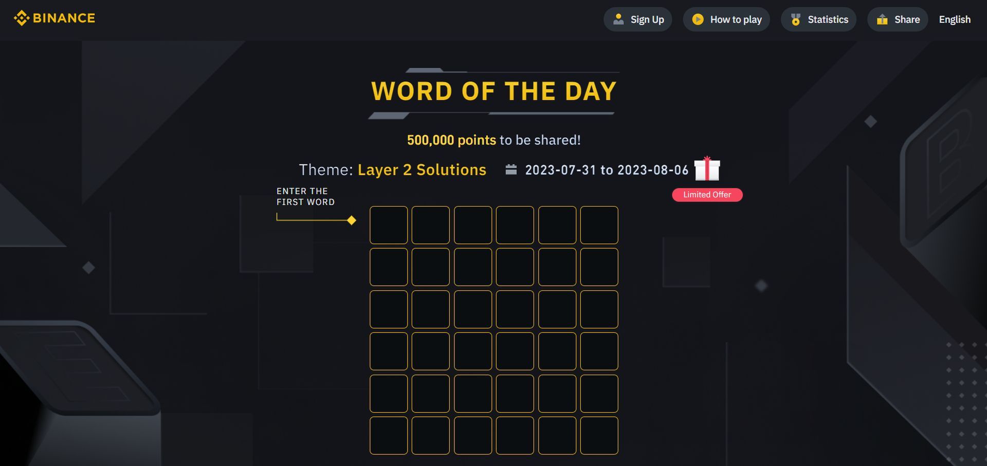 Binance Word of the Day answers: Layer 2 Solutions theme (Image credit)