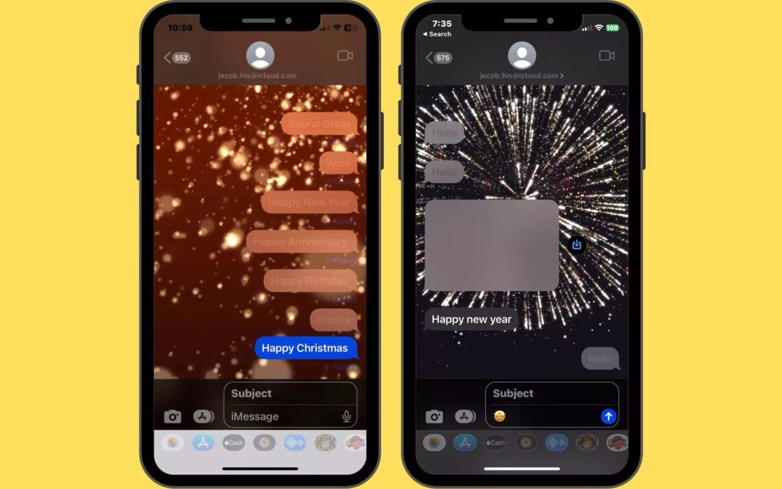 How to do effects on iMessage Animation words • TechBriefly