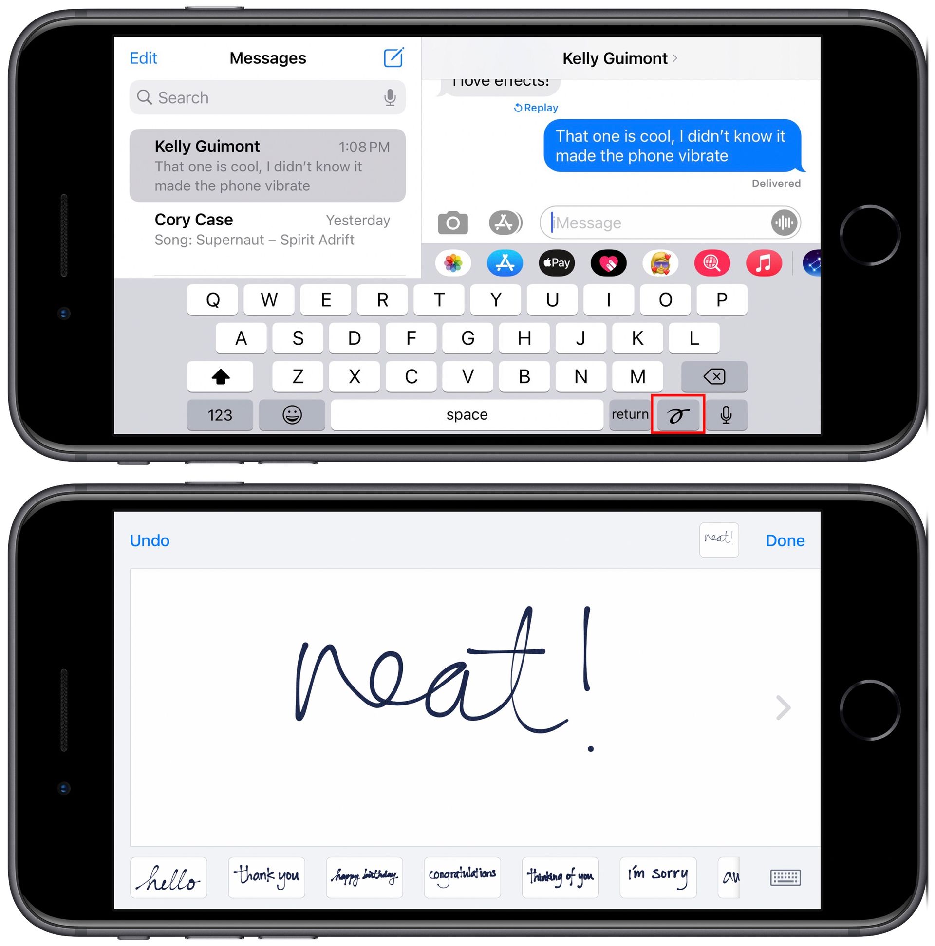 How to do effects on iMessage- Animation words