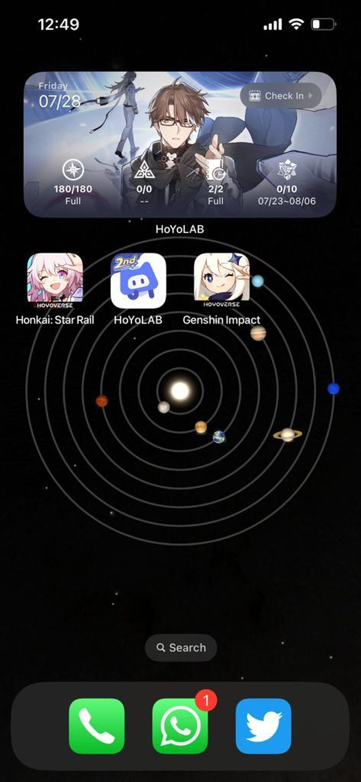 How to get the HoYoLAB widget for Honkai: Star Rail