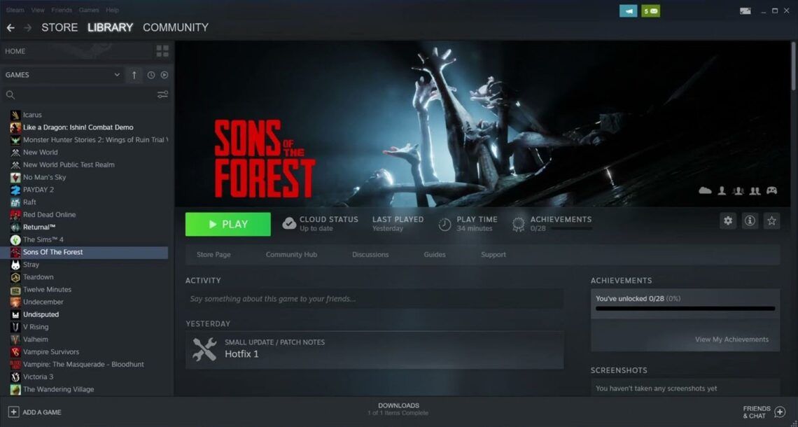 Fixed Sons of the Forest can't open inventory • TechBriefly