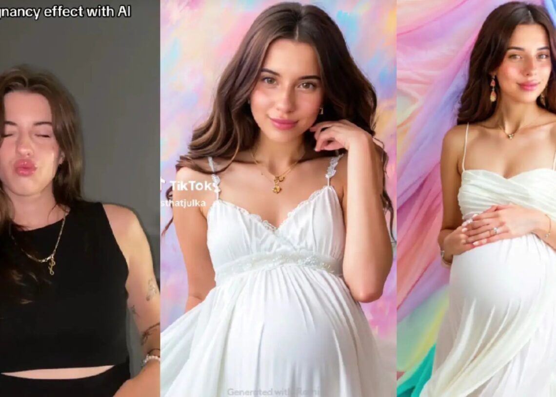 TikTok pregnancy filter