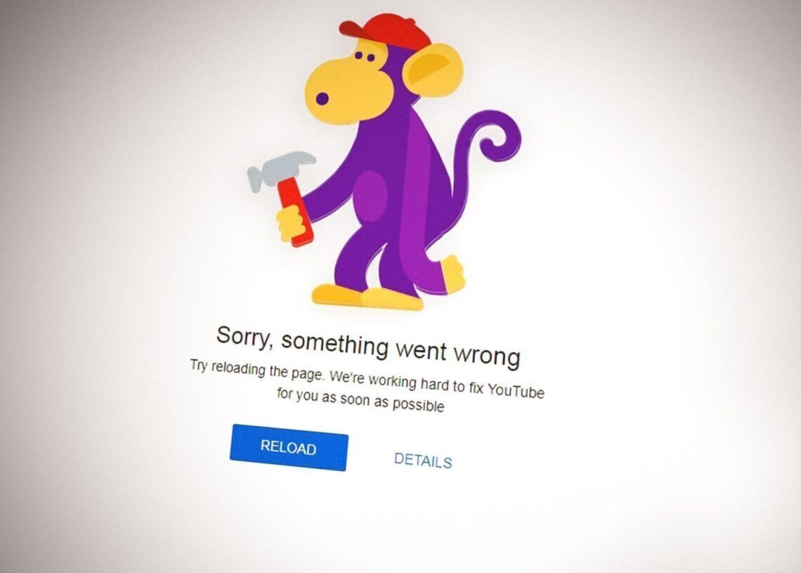 YouTube app something went wrong