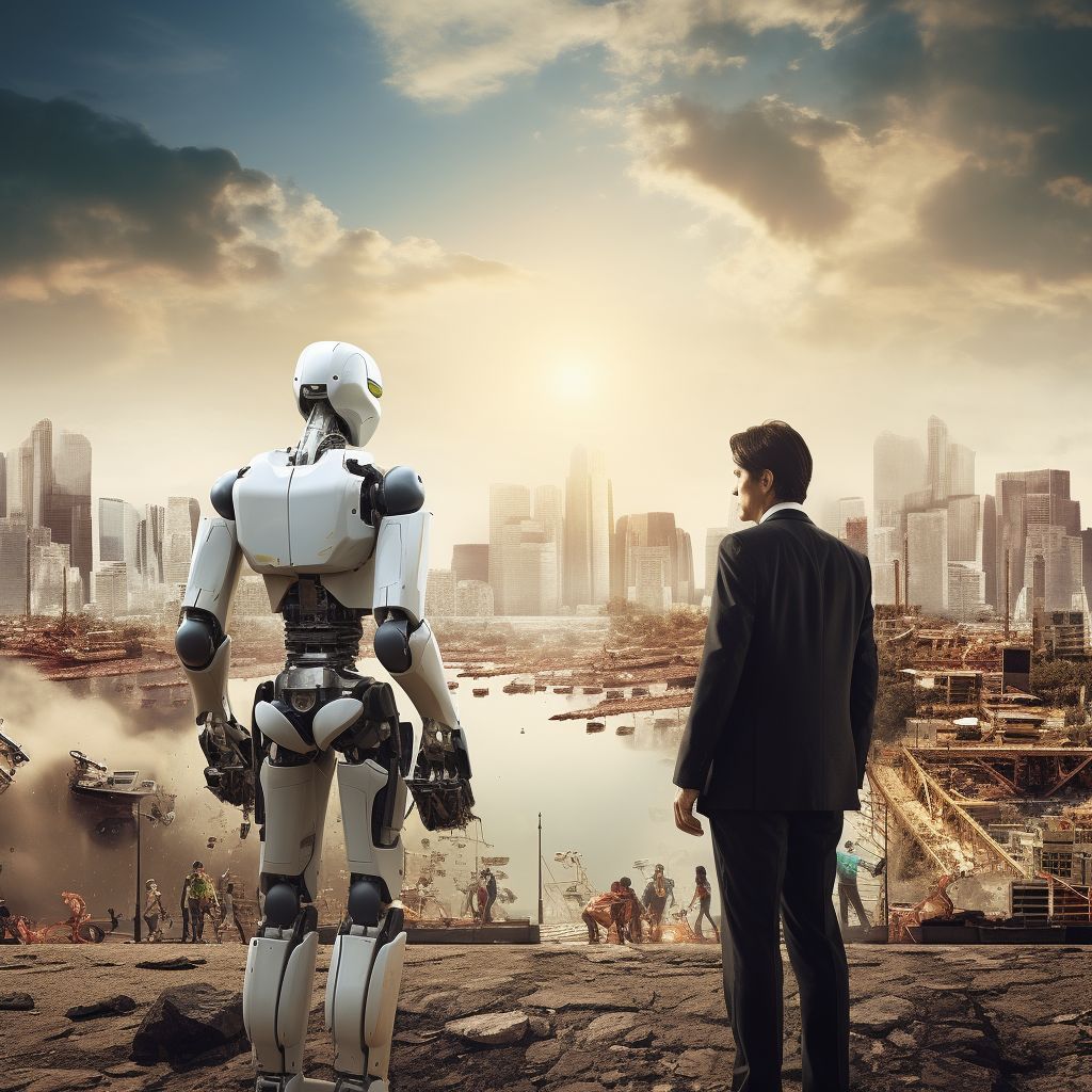 Will humans and artificially intelligent robots be able to collaborate successfully? Is it possible for them to achieve success through working together? And who will have a major role in this success?