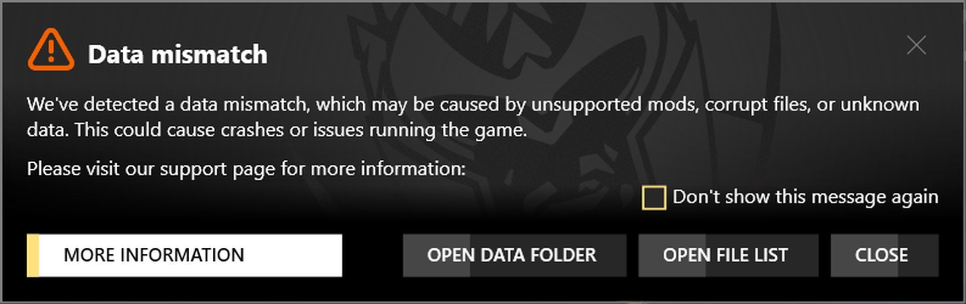 Błąd niezgodności danych Baldur's Gate 3