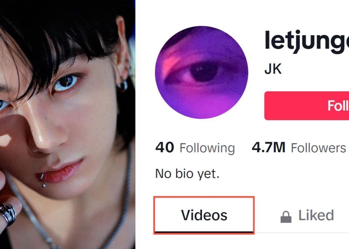 Jungkook TikTok account