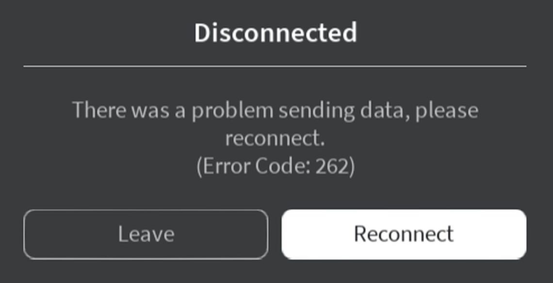 How To Fix The Error Code 262 In Roblox • Techbriefly 