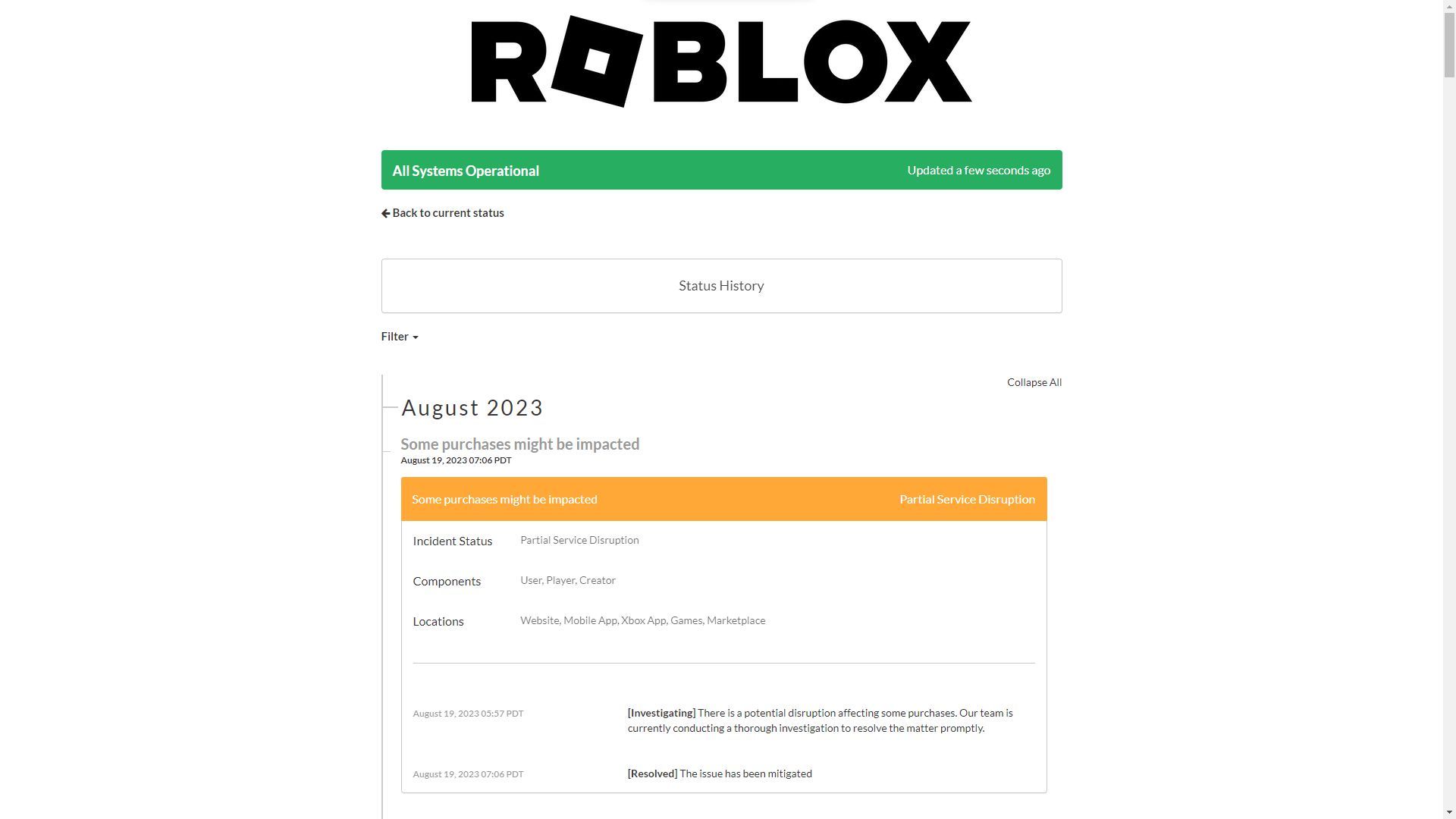 Código de error de Roblox 0