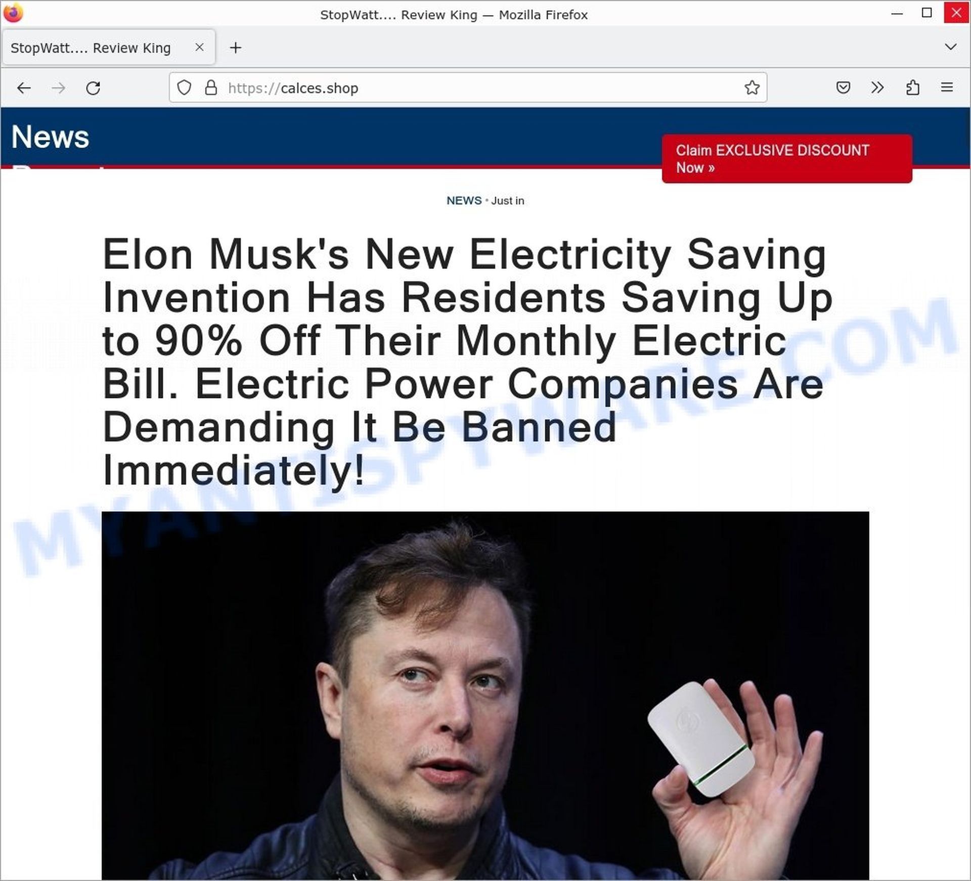 Stop Watt Energy Saving Device, Pro Power Saver by Elon Musk