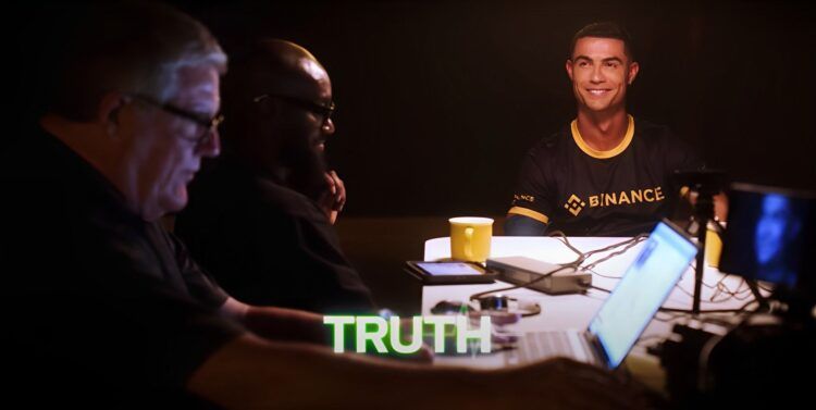 Binance Ronaldo lie detector test