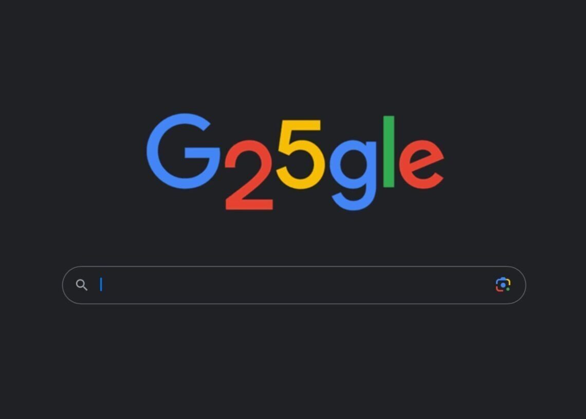 Google 25th birthday surprise spinner