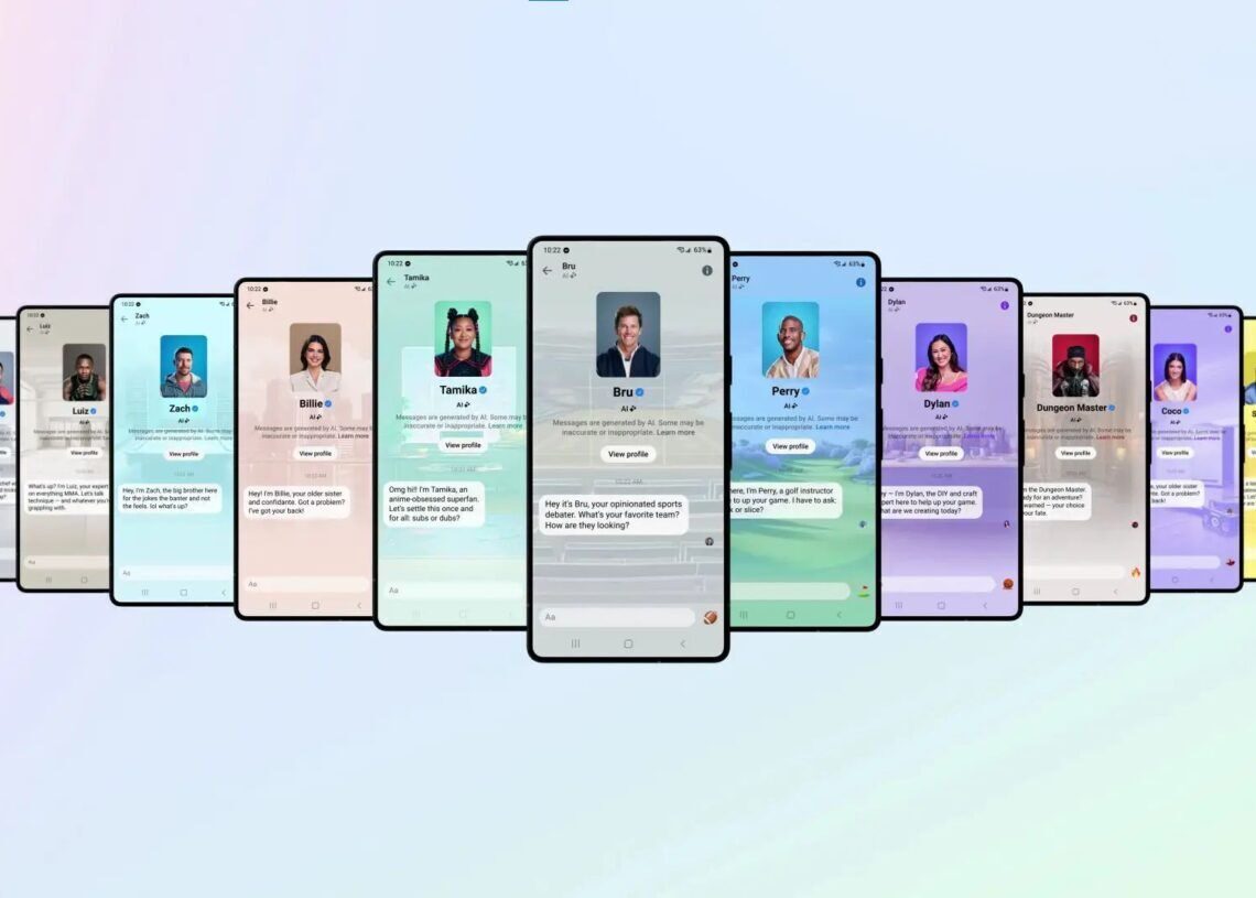 Meta AI characters