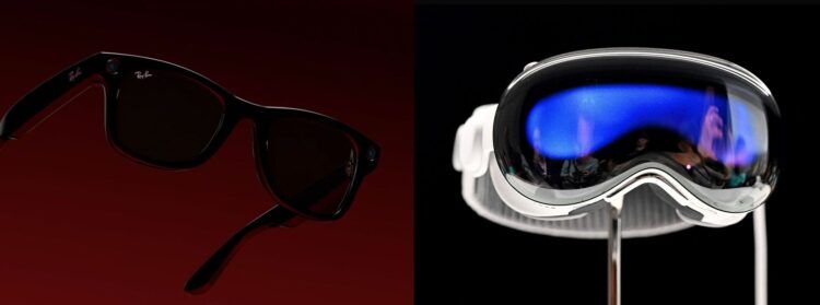 RayBan Meta Smart Glasses vs Apple Vision Pro