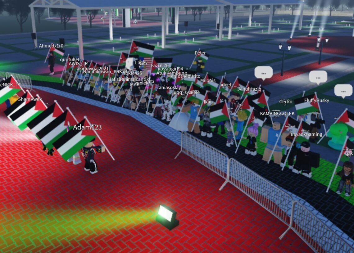 Roblox Palestine protest