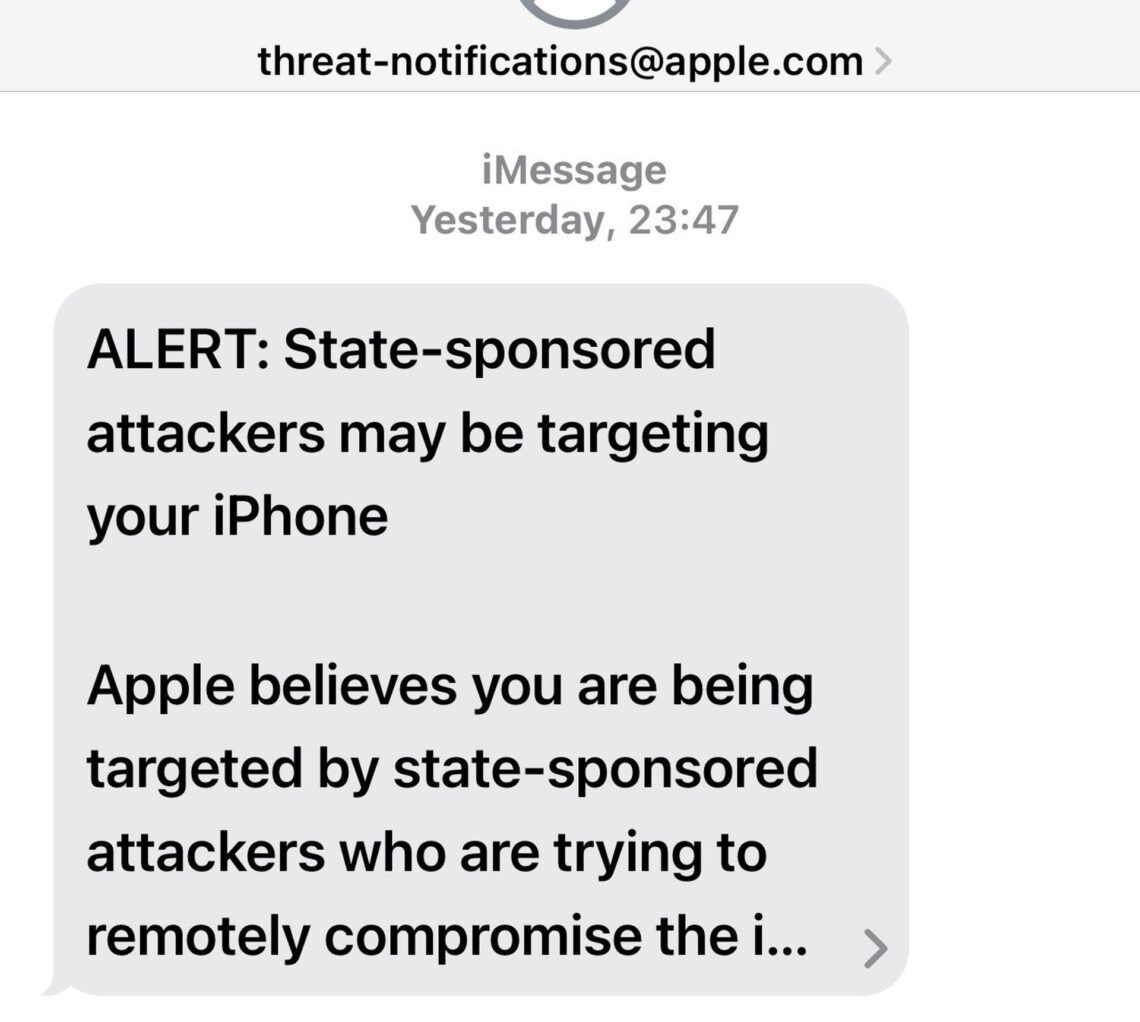 Apple cyber attack alert warns Indian opposition leaders for an