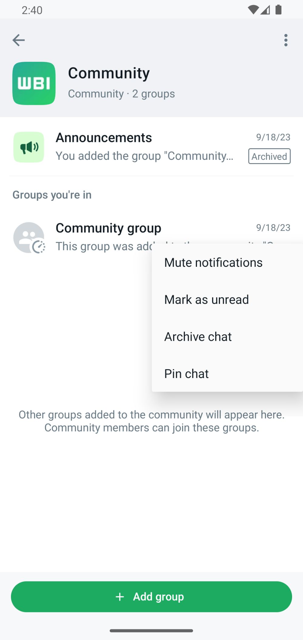 Keep your favorite communities close after this WhatsApp update