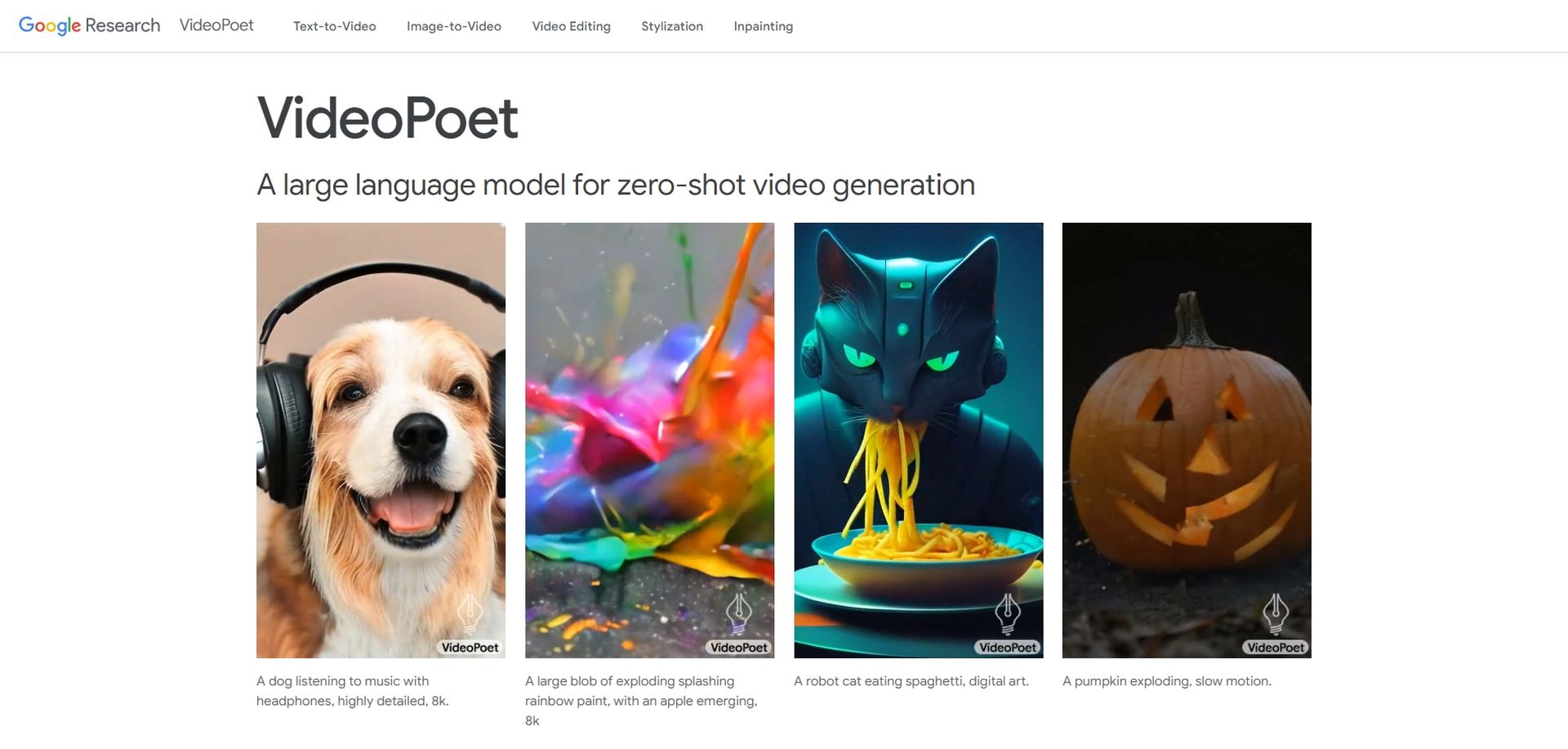 How to use Google VideoPoet